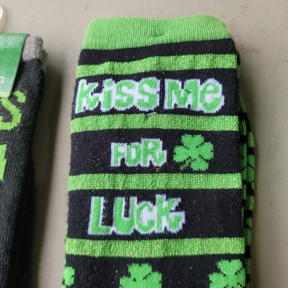 NWT Lot of 3 Mens Crew Socks Sock IRELAND Saint St Patrick's Day Irish Green - Picture 2 of 6